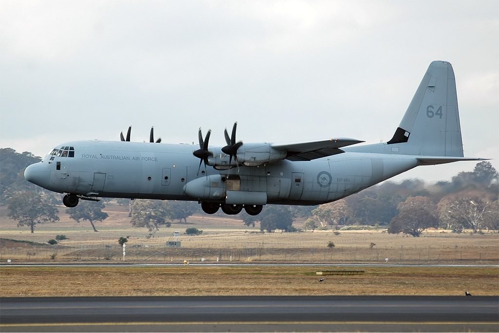 RAAF C-130J Hercules, Canberra, 2005.